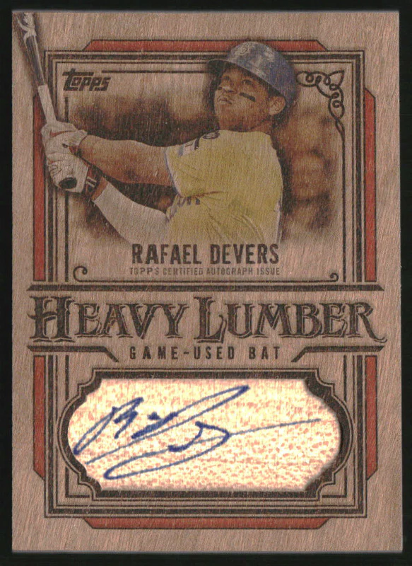 2025 Topps Heavy Lumber Autograph Relic #HLAR-RD Rafael Devers Auto
