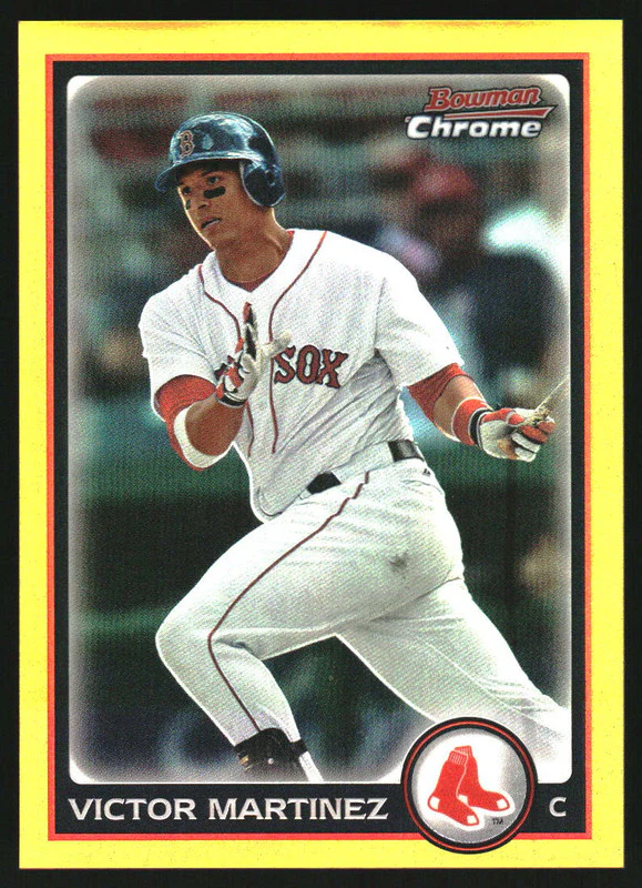 2010 Bowman Chrome Gold Refractors #72 Victor Martinez /50