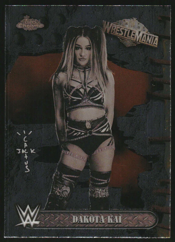 2025 Topps Chrome WWE Cactus Jack x Wrestlemania #85 Dakota Kai