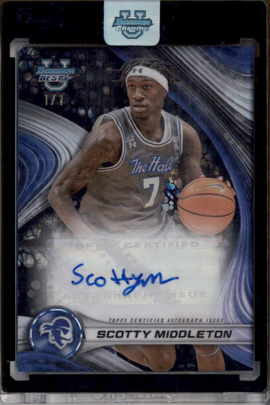 2024 Bowman's University Best of '24 Auto Black Geometric Scotty Middleton 1/1