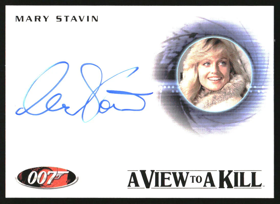 2012 Rittenhouse James Bond 50th Anniversary Autographs #A196 Mary Stavin Auto