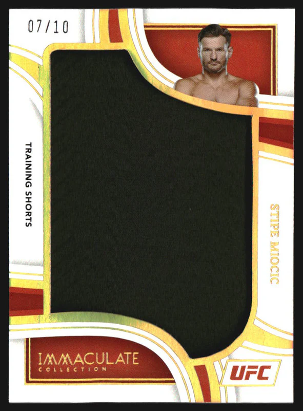 2023 Immaculate Collection UFC Jumbo Memorabilia Training Short Stipe Miocic /10