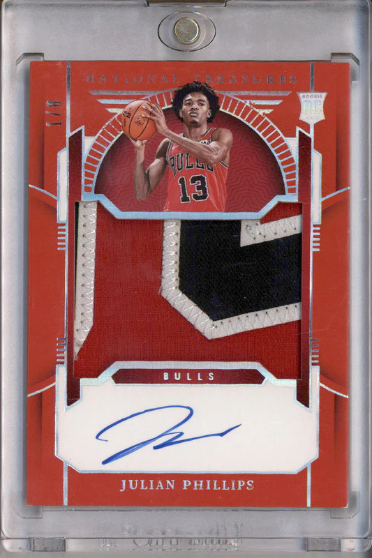 2023 National Treasures International Red #105 Julian Phillips Autograph Auto /8