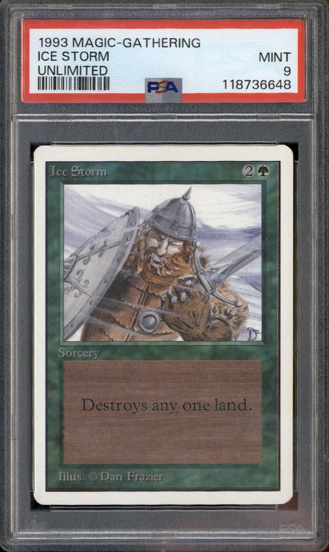 1993 Magic the Gathering Ice Storm Unlimited PSA 9