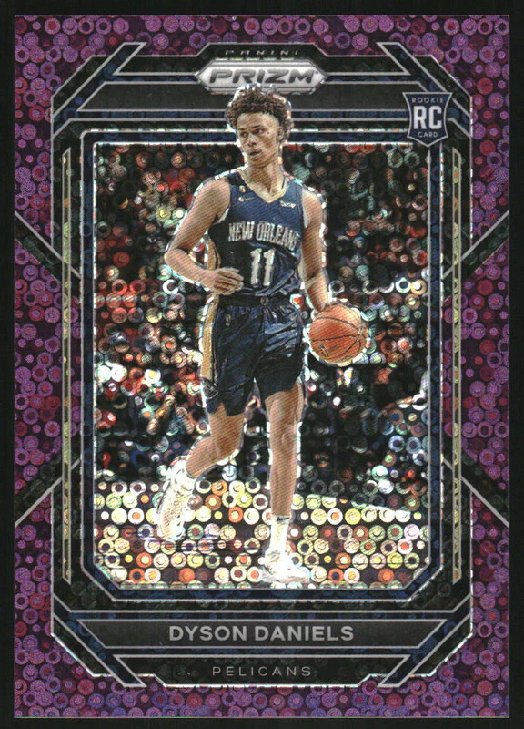2022-23 Panini Prizm Prizms Fast Break Purple #233 Dyson Daniels RC /75