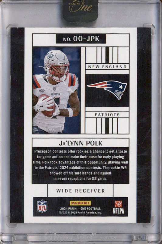 2024 Panini One One Originals #OO-JPK Ja'Lynn Polk RC - Image 2