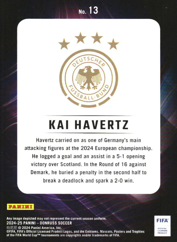 2024-25 Panini Donruss Night Moves #13 Kai Havertz - Image 2