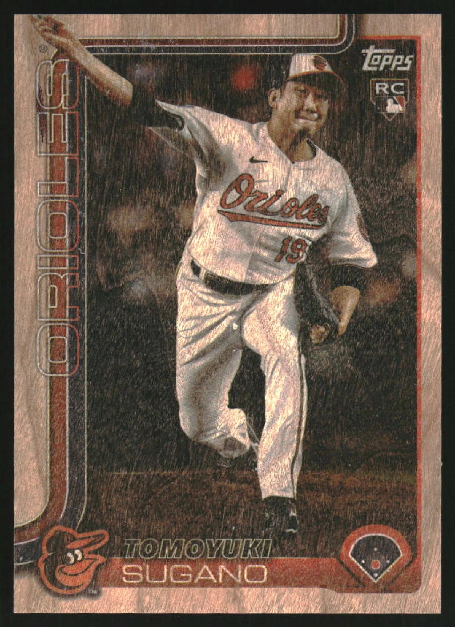 2025 Topps Wood #417 Tomoyuki Sugano RC /25