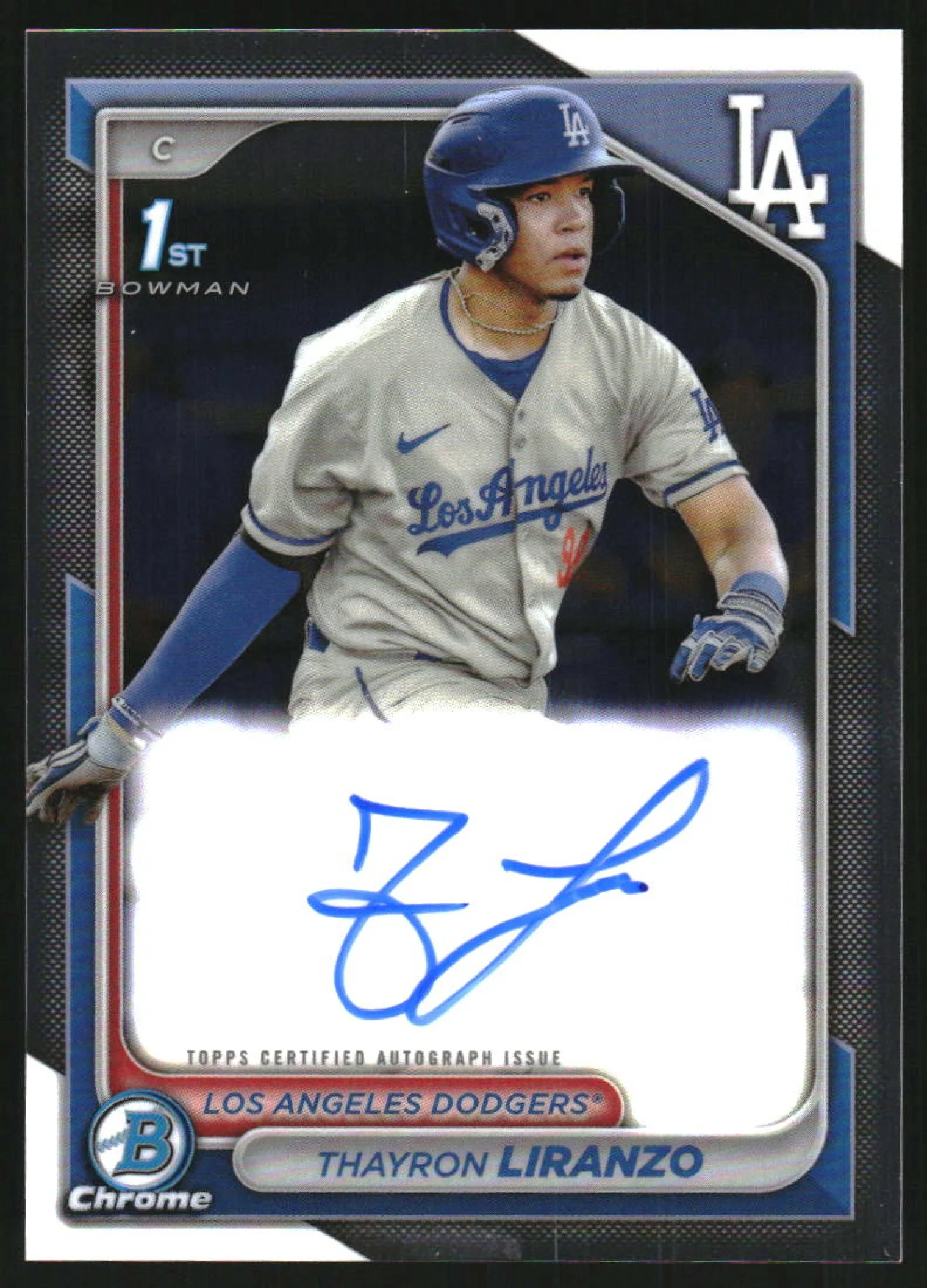 2024 Bowman Chrome Chrome Autographs #CPA-TL Thayron Liranzo RC Auto