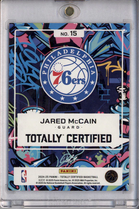 2024-25 Panini Totally Certified 2024 #15 Jared McCain RC - Image 2
