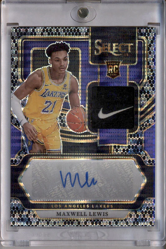 2023 Select Rookie Jersey Black Snake Skin Pulsar FOTL Maxwell Lewis RC Auto 1/1