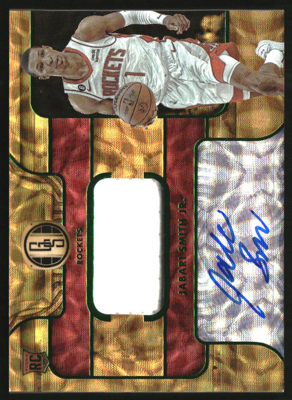 2022 Chronicles Gold Standard Rookie Jersey Asia Jade Jabari Smith Jr. RC Auto