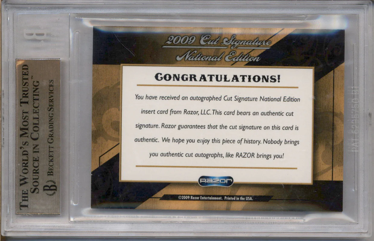 2009 Razor Cut Signature National Edition Kim Hunter Actress Autograph Auto - Image 2