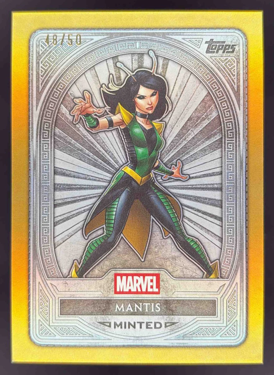 2025 Topps Mint Marvel Gold Foil #63 Mantis Silver /50
