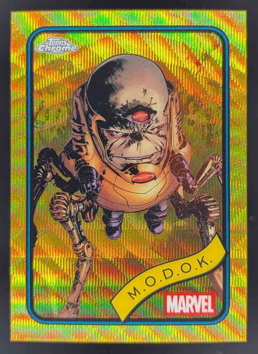 2025 Topps Chrome Marvel Gold Wave Refractor #117 M.O.D.O.K. /50