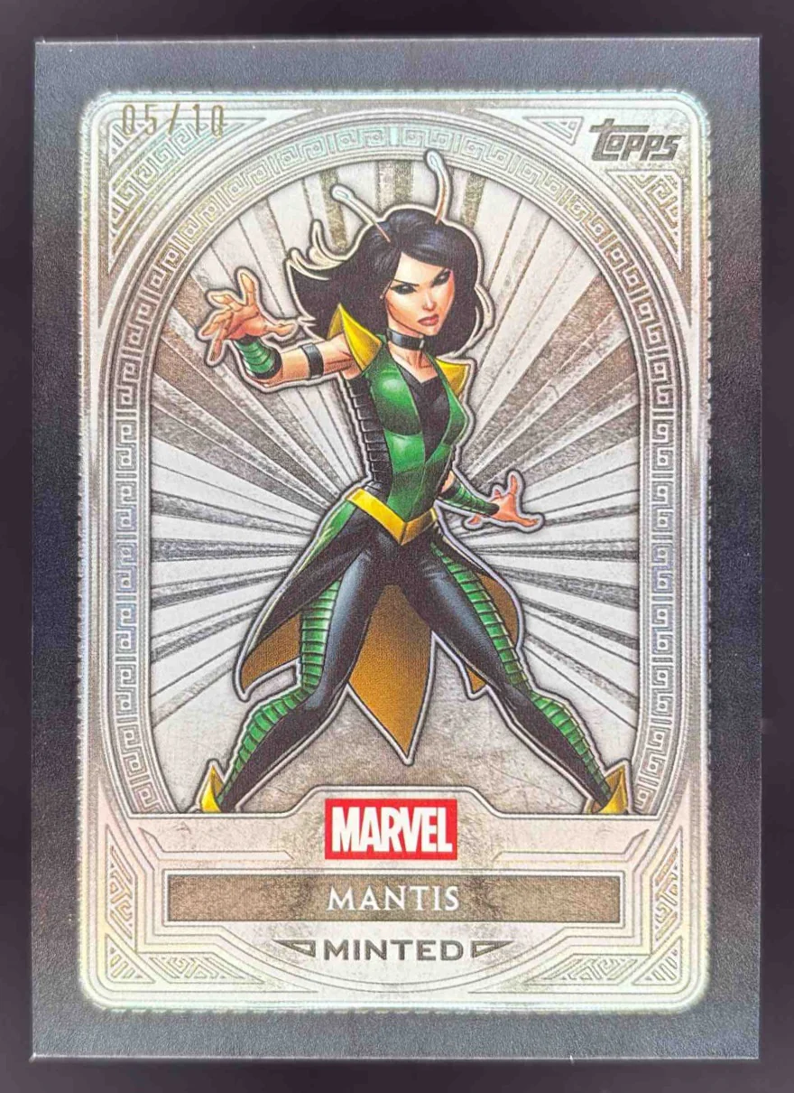 2025 Topps Mint Marvel Black Foil #63 Mantis Silver /10