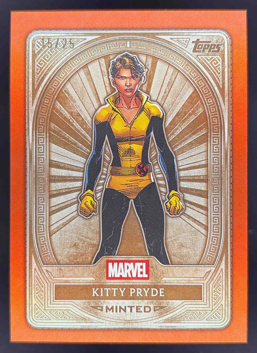 2025 Topps Mint Marvel Orange Foil #24 Kitty Pryde Bronze /25