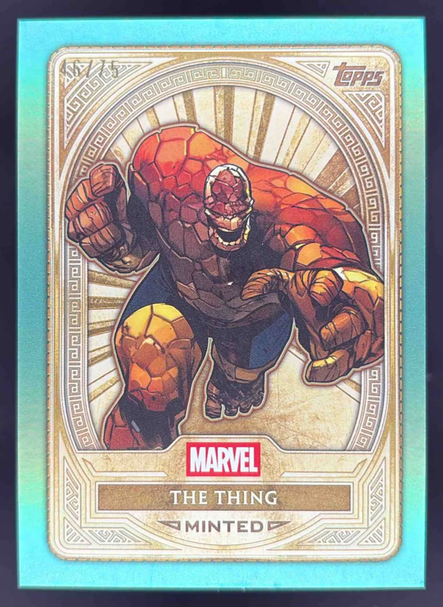 2025 Topps Mint Marvel Green Mint Foil #90 The Thing Gold /75