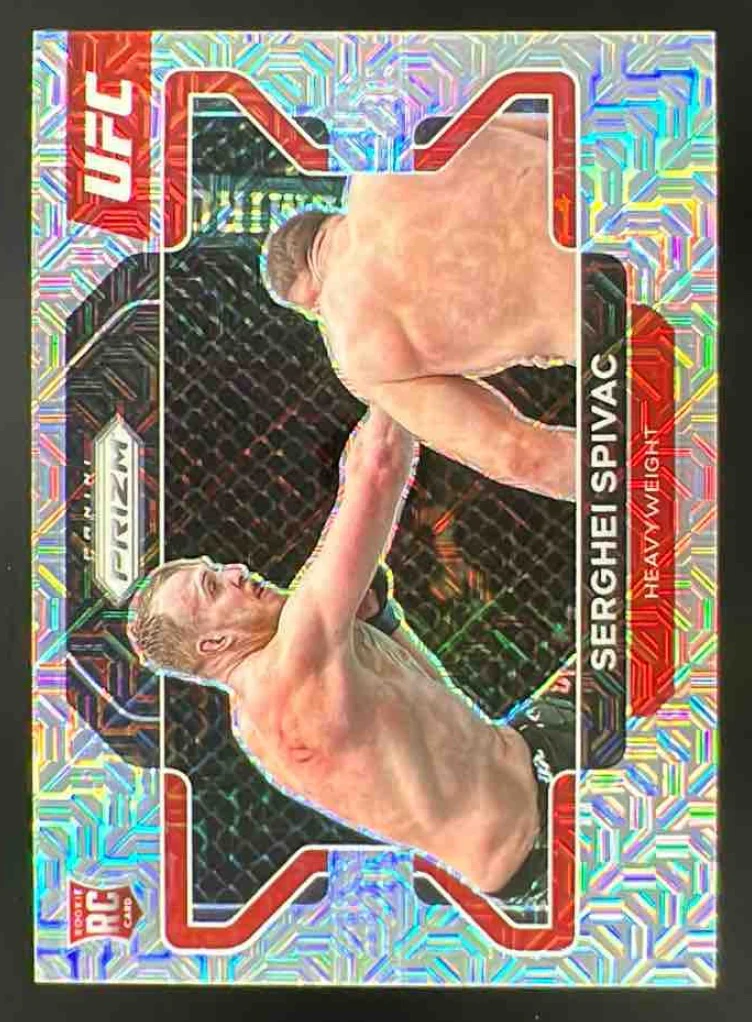 2022 Panini Prizm UFC Mojo Prizms #70 Serghei Spivac RC /25