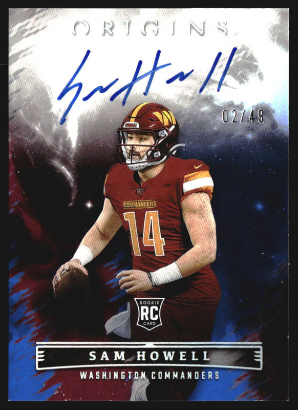 2022 Panini Origins Rookie Autographs Blue Sam Howell RC Auto /49