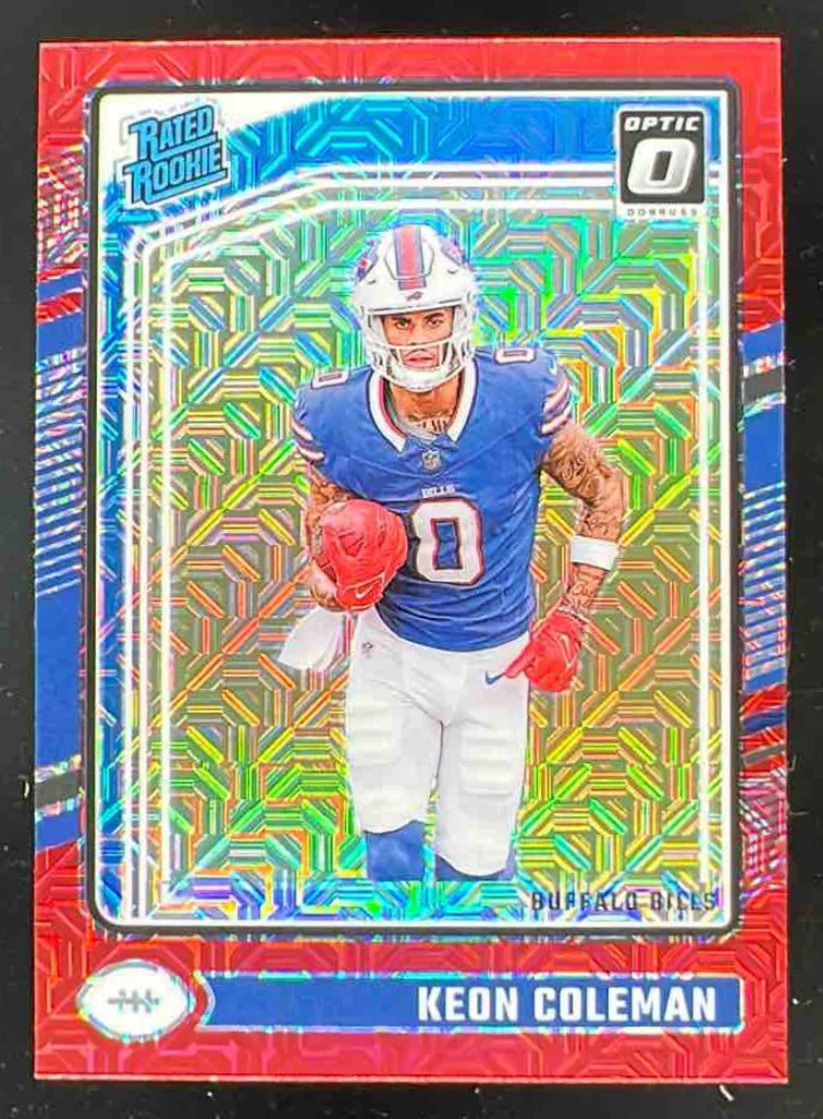 2024 Panini Donruss Optic Red Mojo #263 Keon Coleman Rated Rookie
