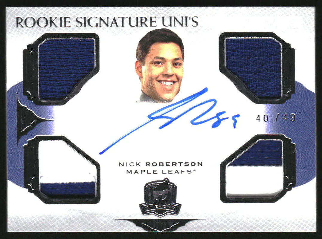 2020-21 The Cup Signature Home Unis #SHUNR Nick Robertson RC Auto /49