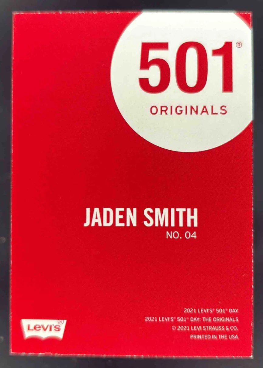 2021 Levis 501 Originals #04 Jaden Smith /50 - Image 2