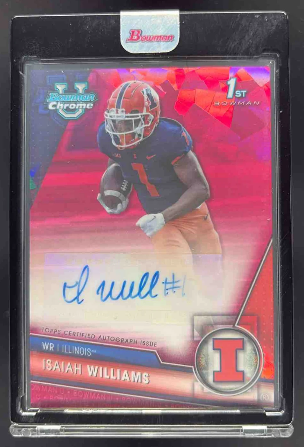 2023 Bowman University Chrome Sapphire Padpradascha Isaiah Williams Auto 1/1