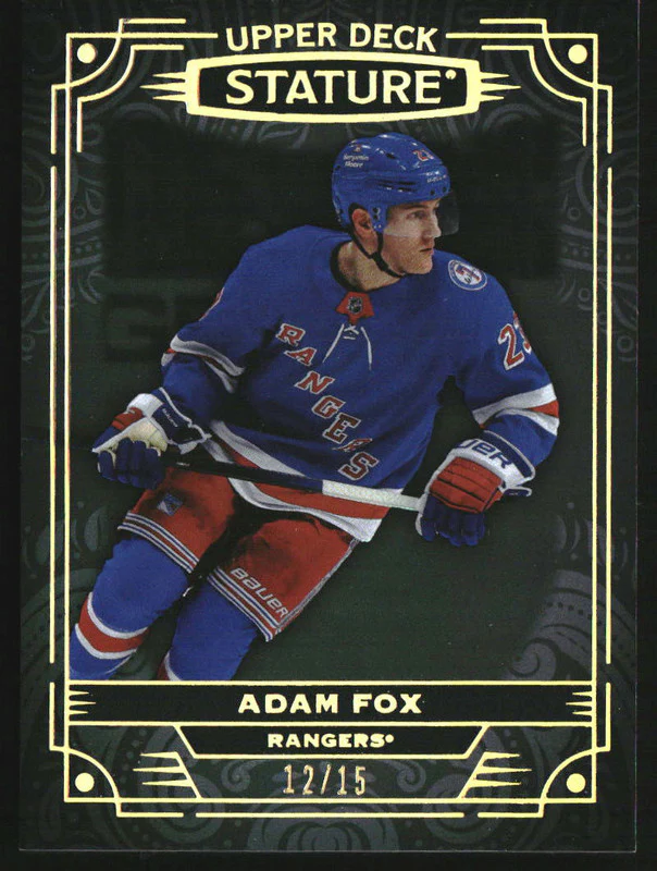 2022-23 Upper Deck Stature Black #94 Adam Fox /15