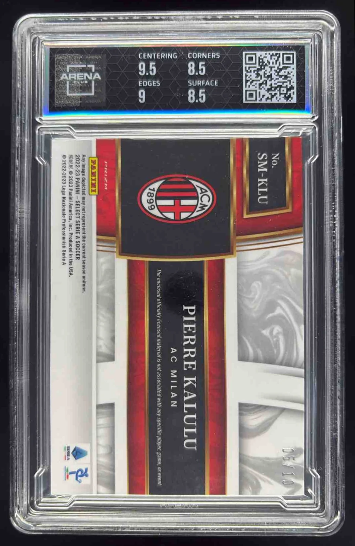 2022 Select Serie A Select Memorabilia Gold #SM-KLU Pierre Kalulu /10 Arena 9 - Image 2