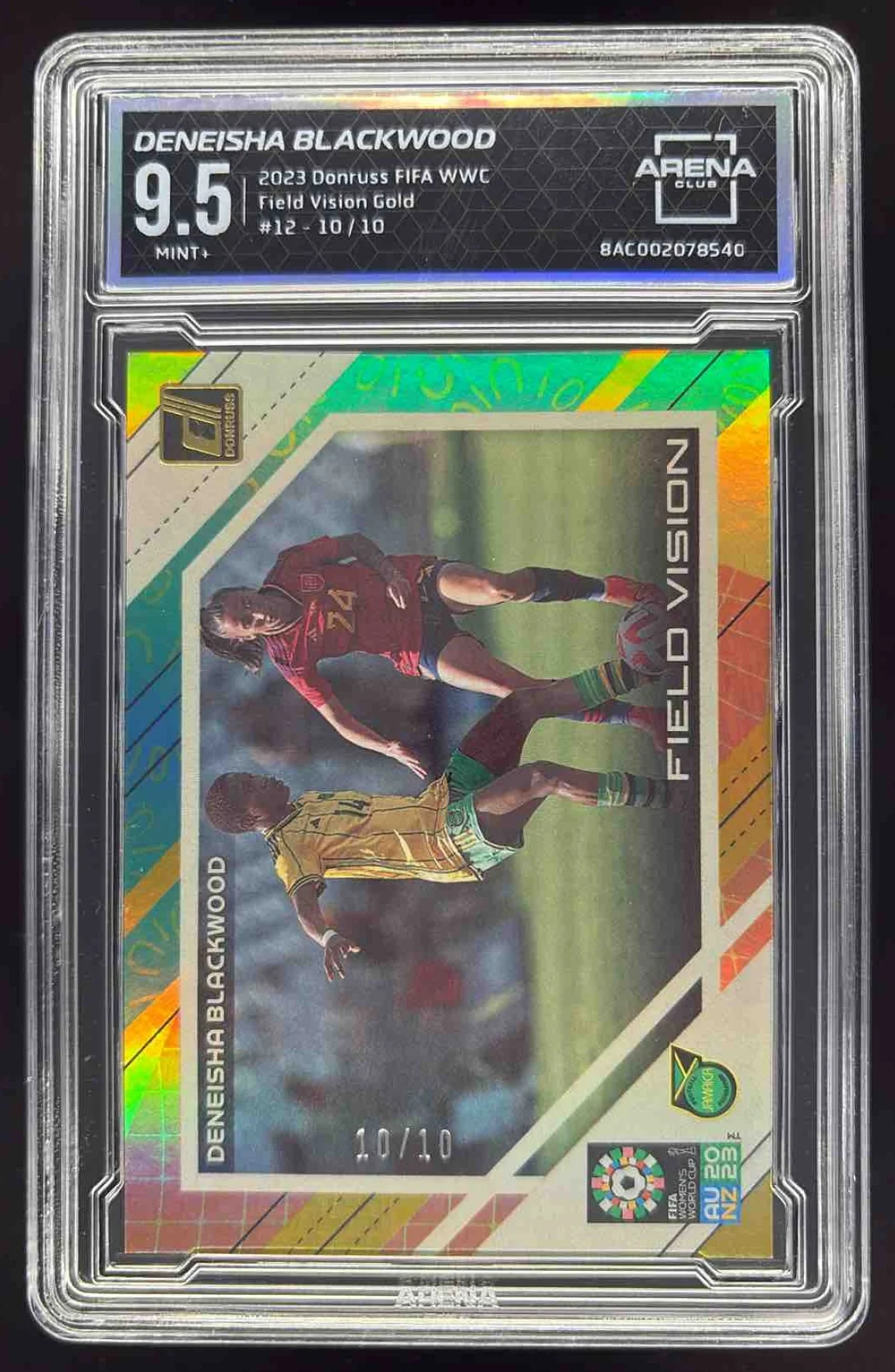 2023 Donruss FIFA Women's Field Vision Gold Deneisha Blackwood /10 Arena 9.5