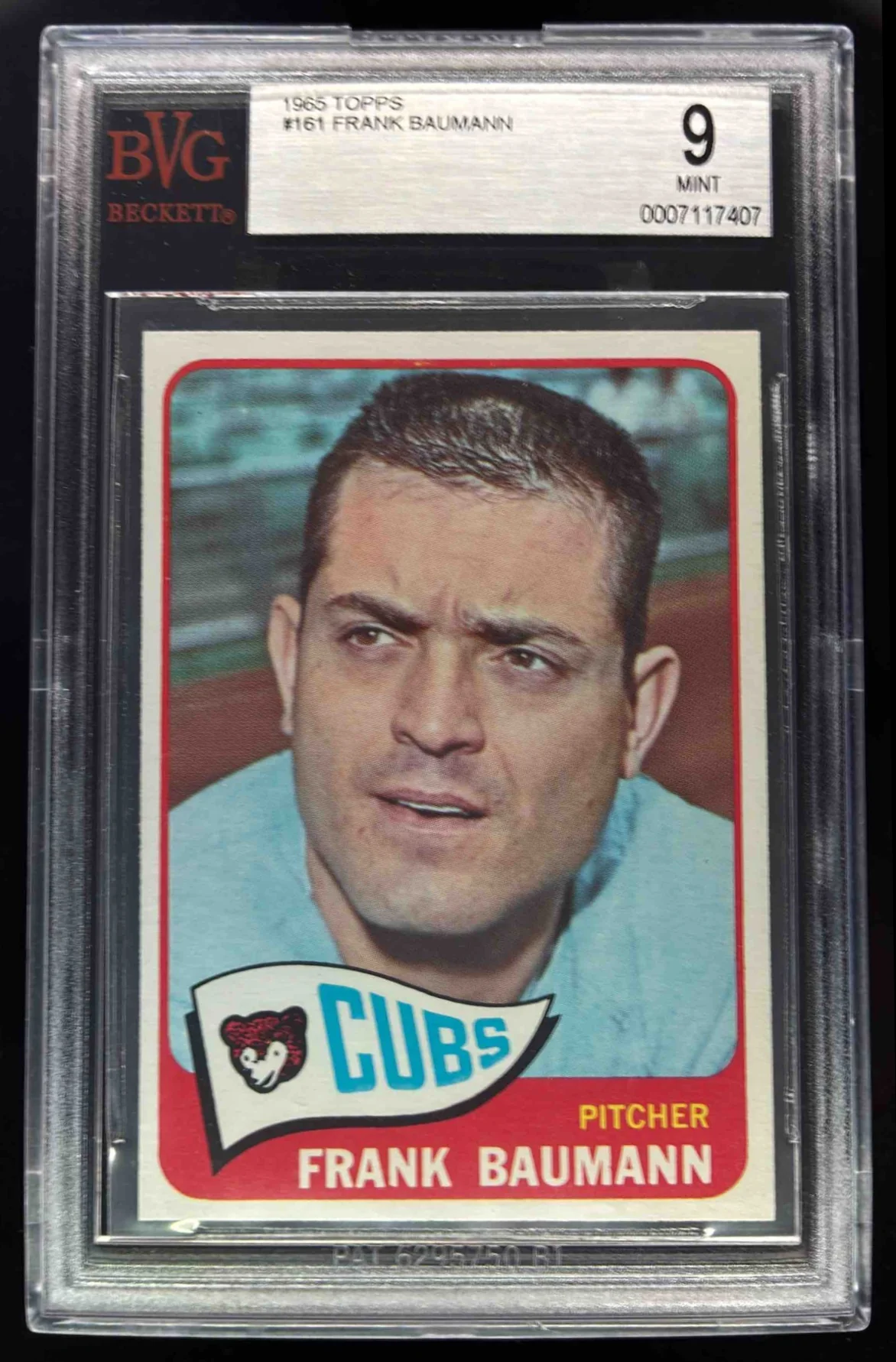 1965 Topps #161 Frank Baumann BGS 9