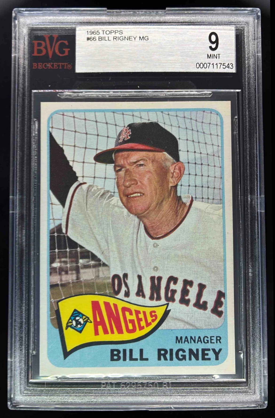 1965 Topps #66 Bill Rigney BGS 9