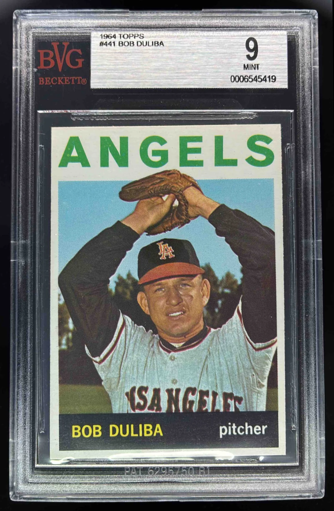1964 Topps #441 Bob Duliba BGS 9