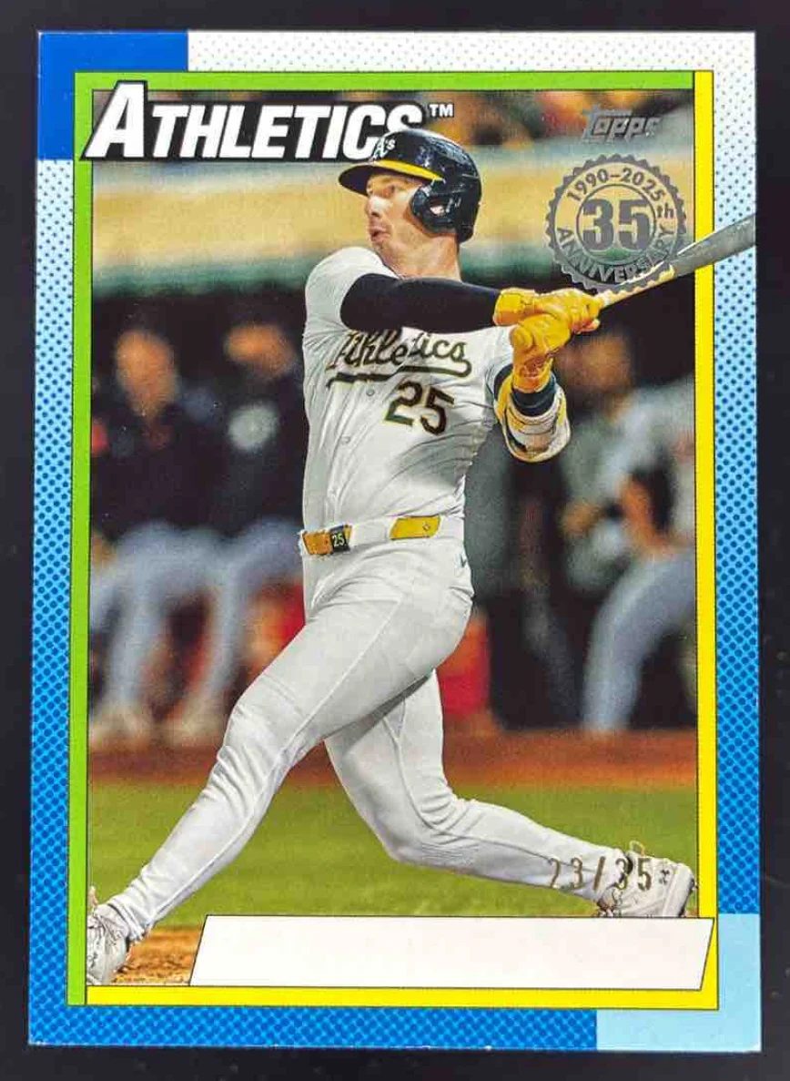2025 Topps 1990 35th Anniversary No Name #90B2-8 Brent Rooker /35