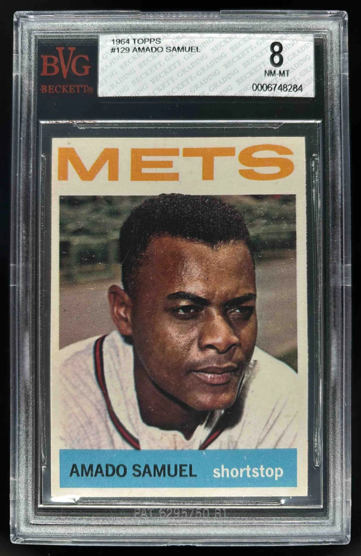 1964 Topps #129 Amado Samuel BGS 8