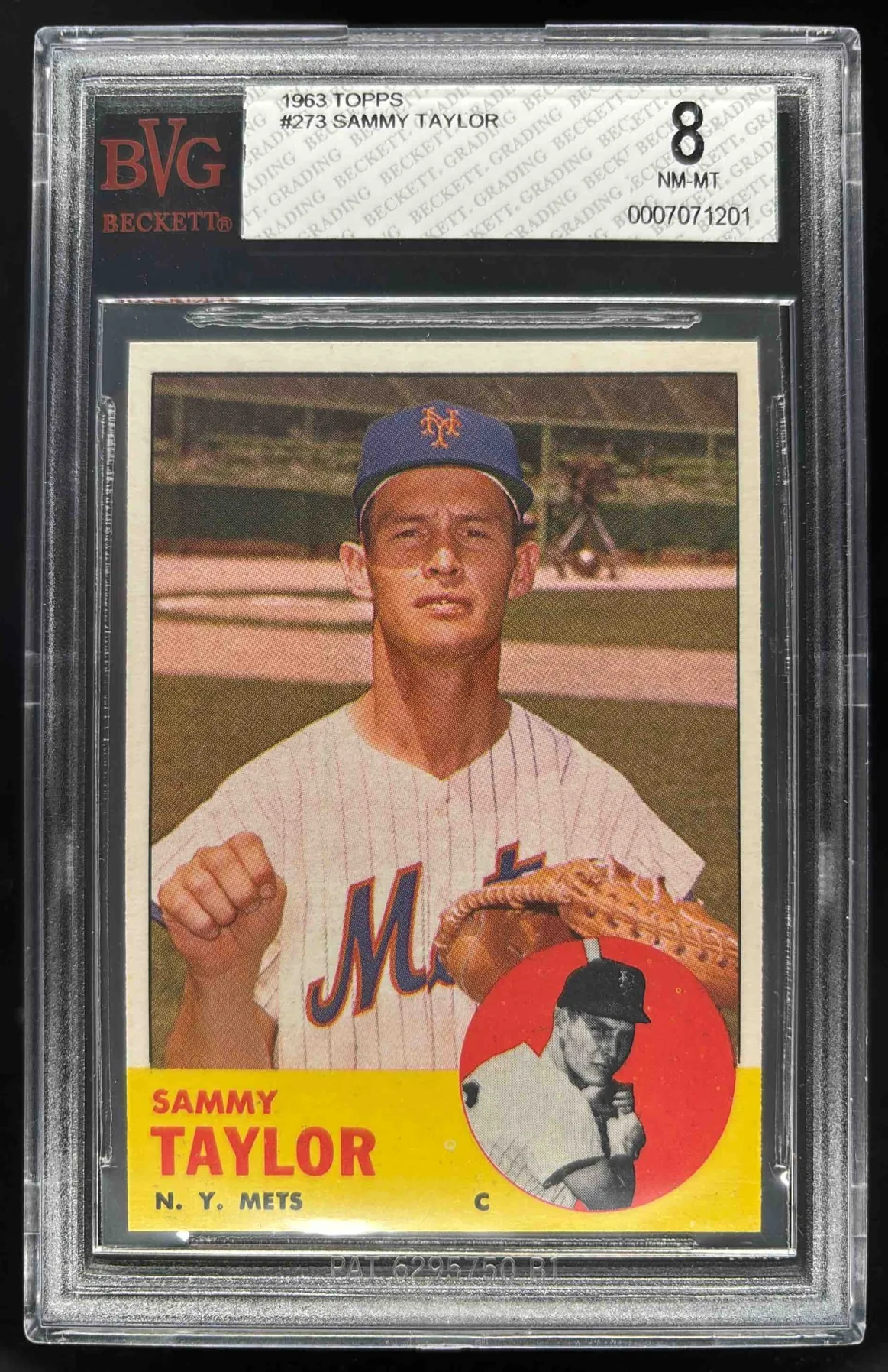 1963 Topps #273 Sammy Taylor BGS 8