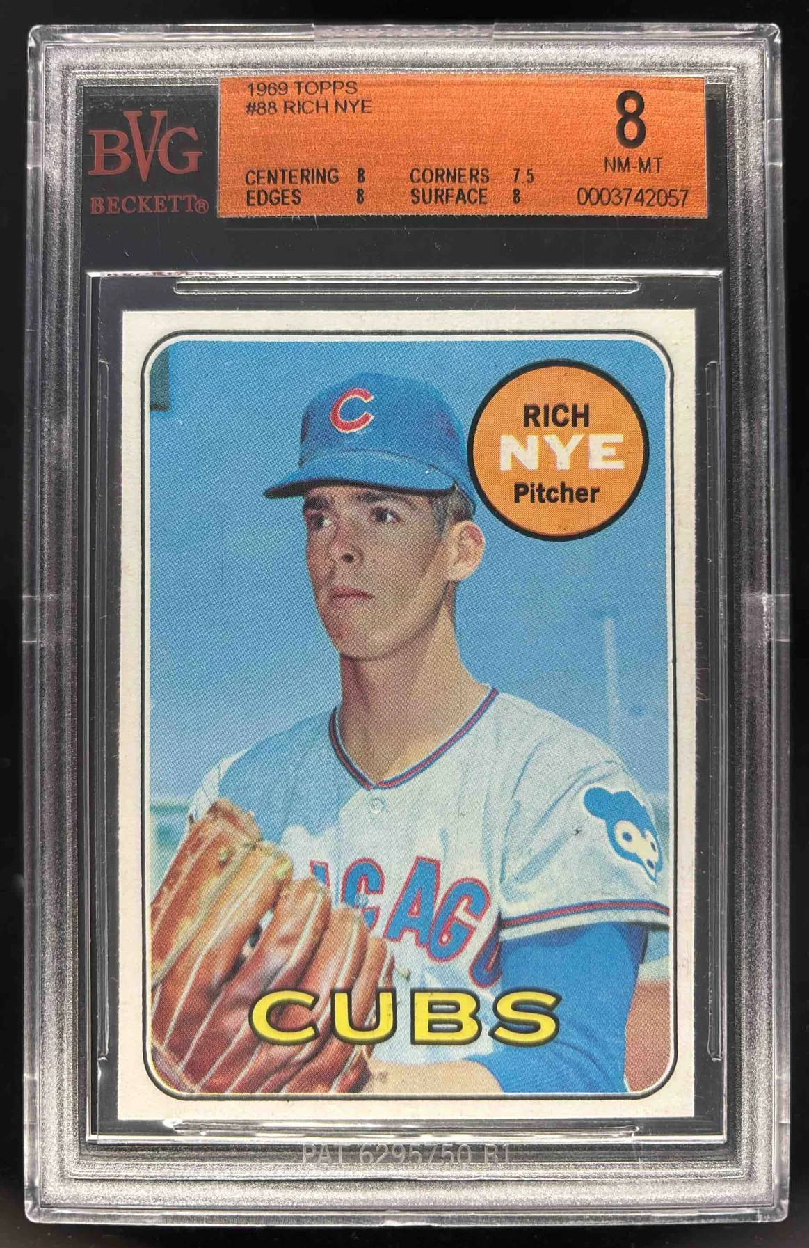 1969 Topps #88 Rich Nye BGS 8