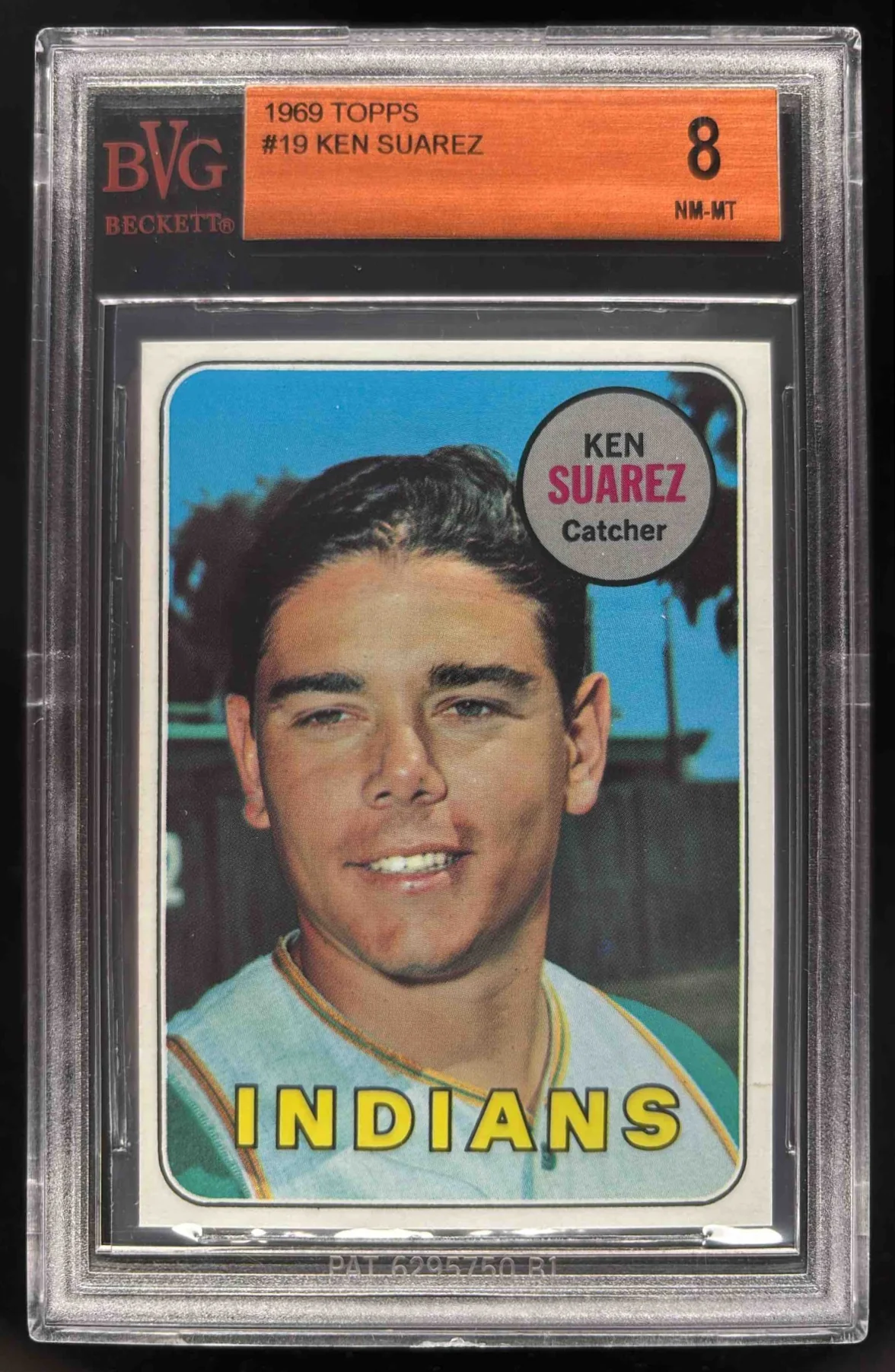 1969 Topps #19 Ken Suarez BGS 8