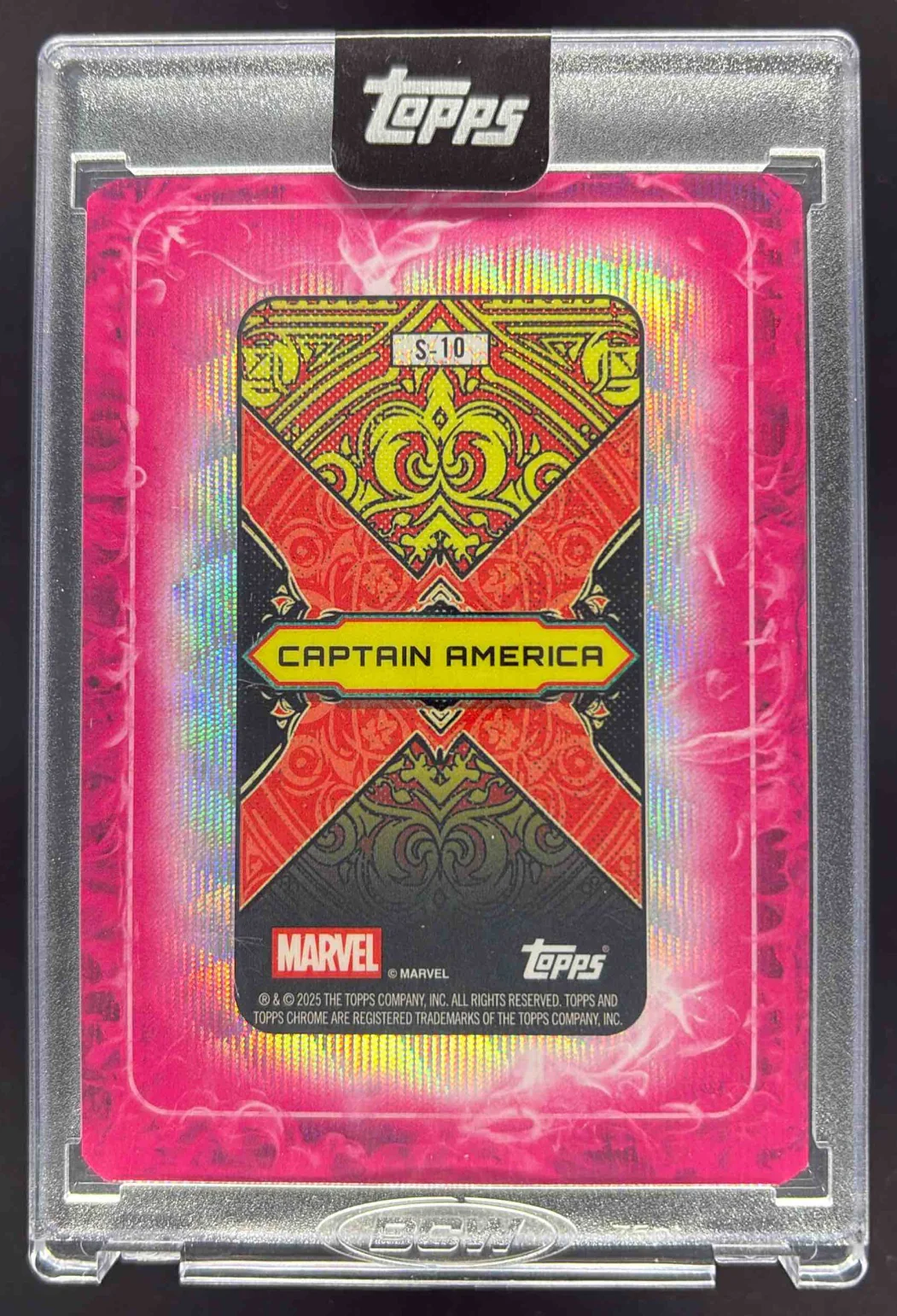 2025 Topps Mint Marvel Gambit's Deck #S-10 Captain America /99 - Image 2