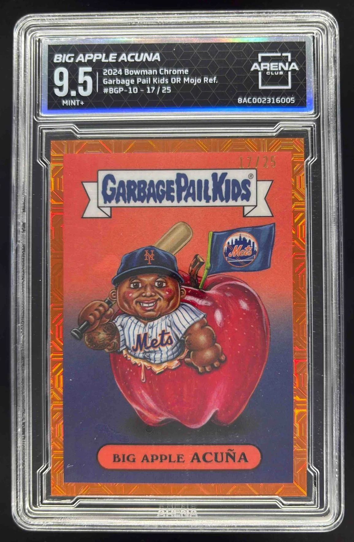 2024 Bowman Chrome GPK Mega Box Orange Mojo #BGP10 Big Apple Acuna /25 Arena 9.5