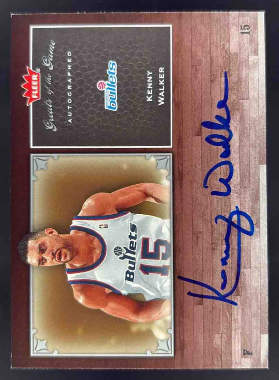 2005-06 Fleer Greats of the Game Autographs #GG-KW Kenny Walker Auto