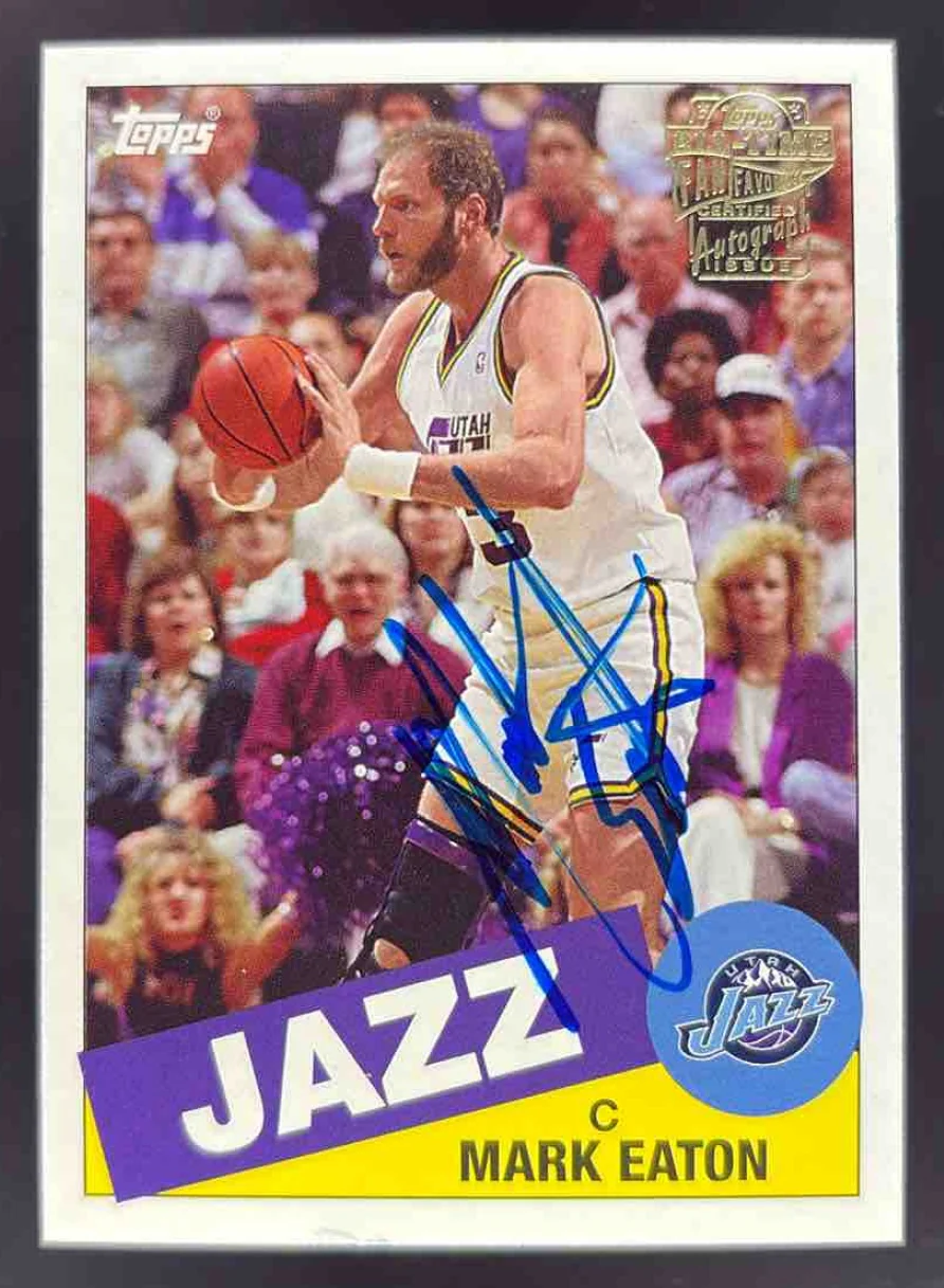 2005 Topps 1952 Style All Time Fan Favorites Autographs #FFA-MEA Mark Eaton Auto