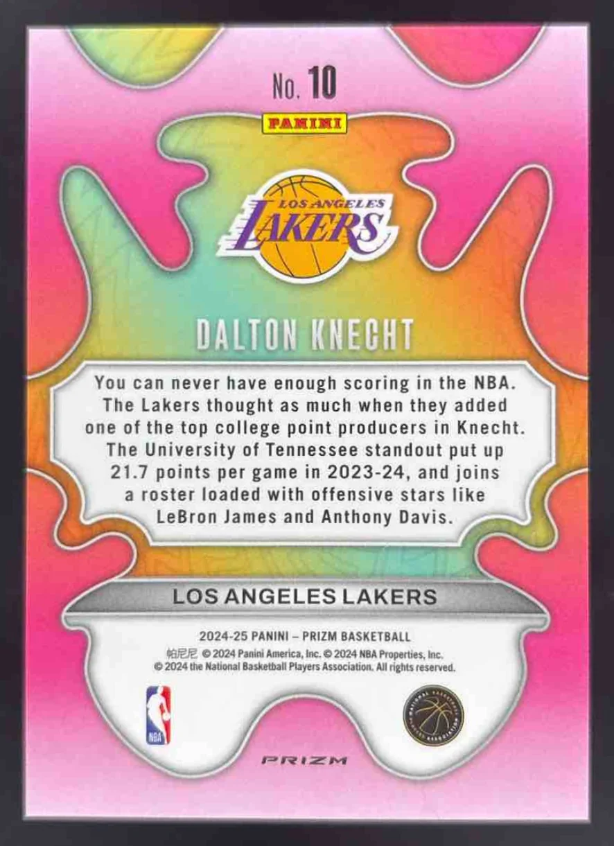 2024-25 Panini Prizm Groovy #10 Dalton Knecht RC - Image 2