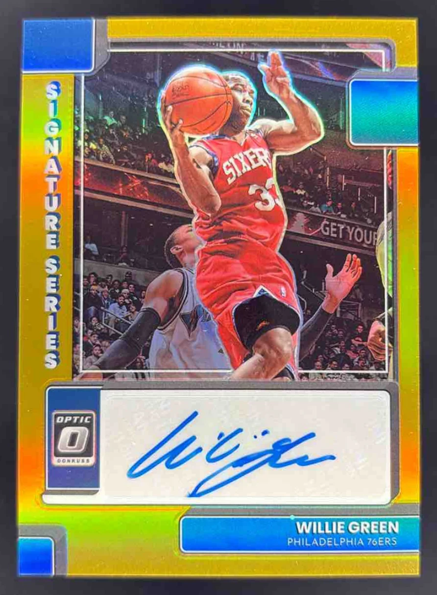 2022-23 Panini Donruss Optic Signature Series Gold #SS-WGR Willie Green Auto /10