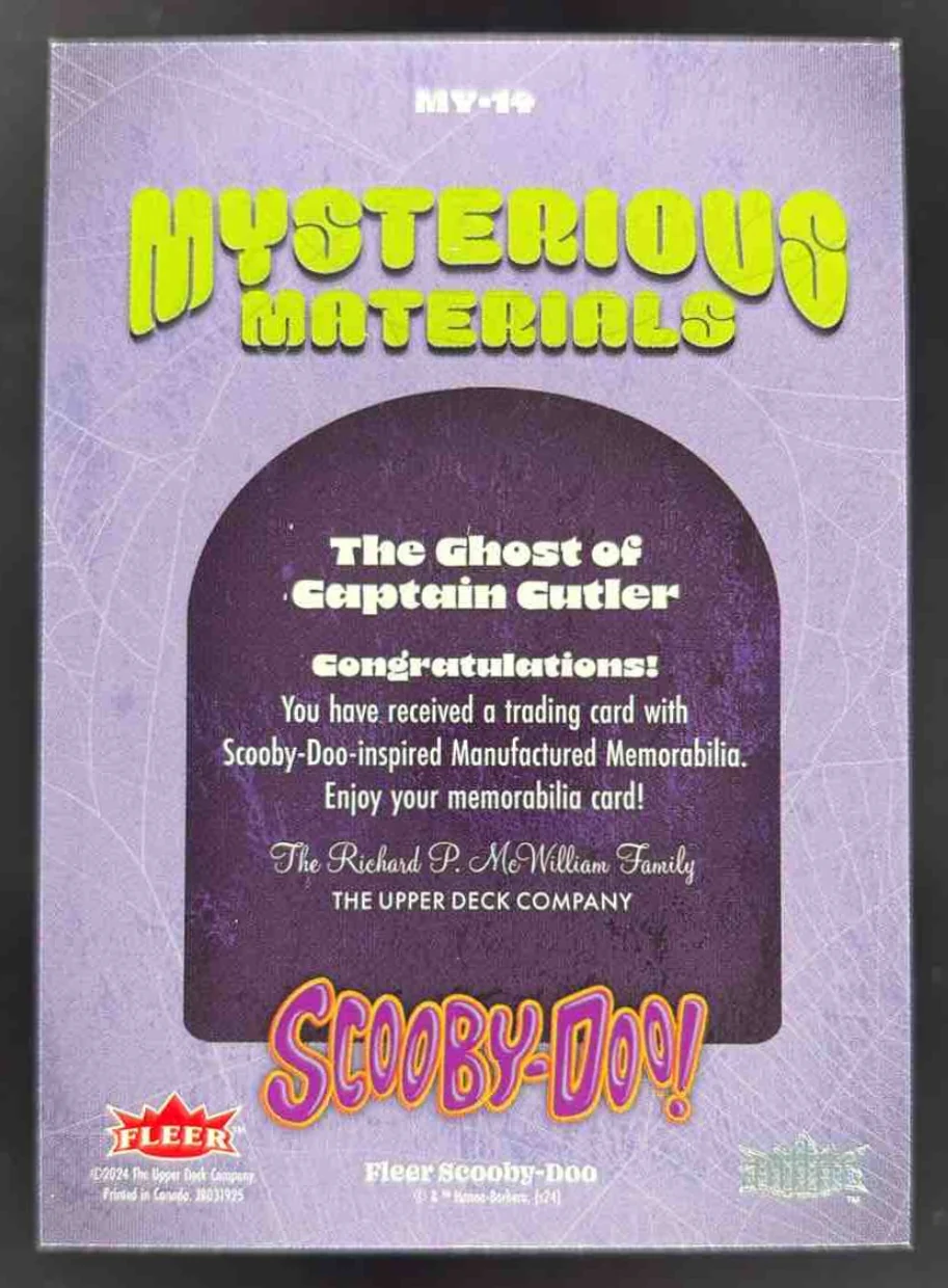 2024 Fleer Scooby-Doo Mysterious Materials Relics The Ghost of Captain Cutler - Image 2