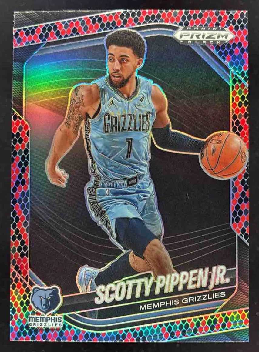 2024-25 Panini Prizm Black Snakeskin Prizms #221 Scotty Pippen Jr.