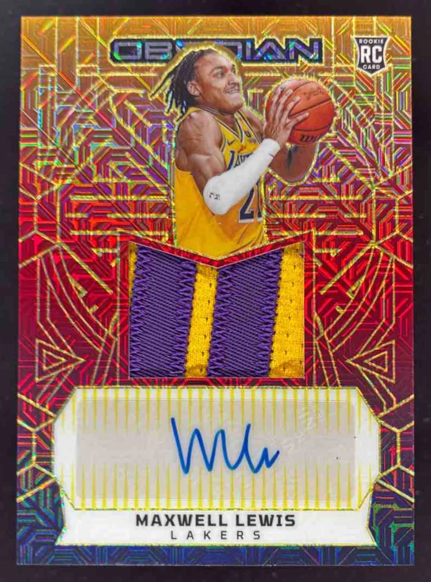 2023-24 Panini Obsidian Electric Etch Molten Mojo #221 Maxwell Lewis RC Auto /10