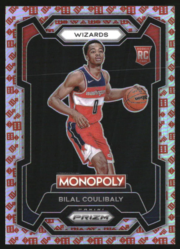 2023-24 Panini Prizm Monopoly Red Dice #90 Bilal Coulibaly RC Rookie