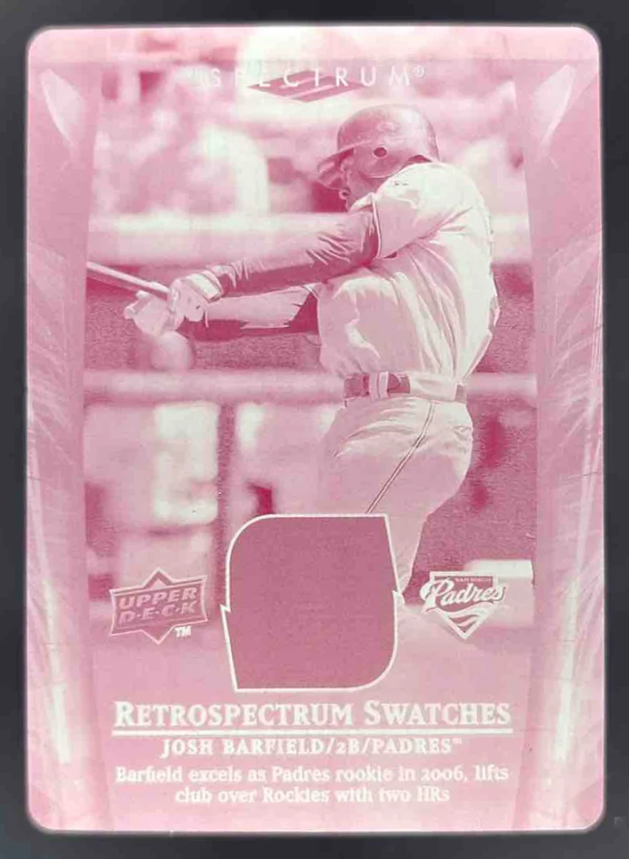 2008 UD Spectrum Retrospectrum Swatch Printing Plates Magenta Josh Barfield 1/1
